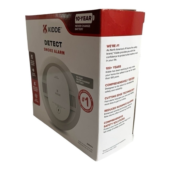 NIB Kidde Smoke Detector 10-Year Battery Powered LED Warning Light Indicators - Picture 3 of 4